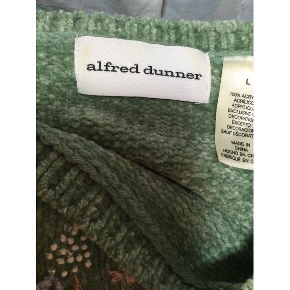 Vintage womens sweater embroidered flowers bouquet grannycore pastel - Picture 6 of 8